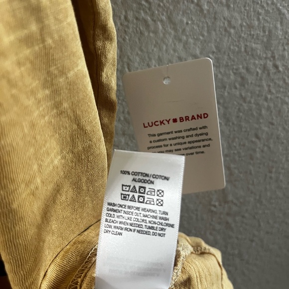 NEW Lucky Brand SZ Large Sun and Moon Floral Print Graphic Tee Shirt - Picture 6 of 11